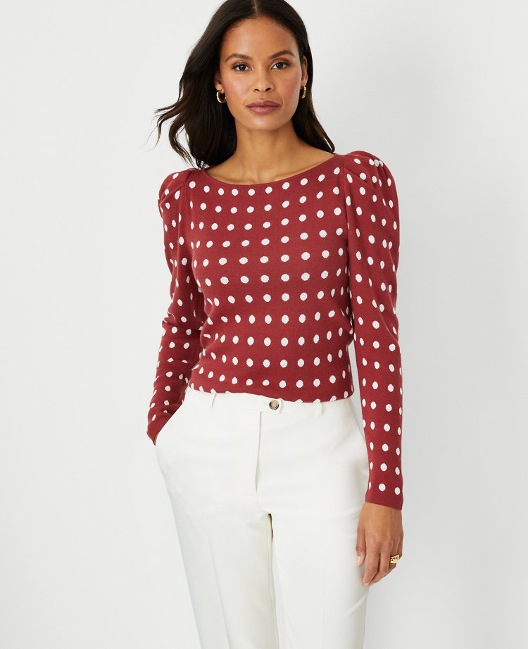 Ann Taylor discount Dot Jacquard Sweater, Small