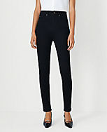 Petite High Rise Skinny Jeans in Classic Black Wash - Curvy Fit carousel Product Image 1