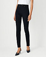 Petite High Rise Skinny Jeans in Classic Black Wash carousel Product Image 1