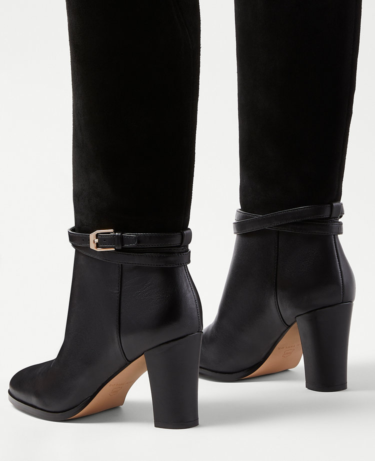 Ann Taylor Leather & Suede Pull On Knee High Boots Women's