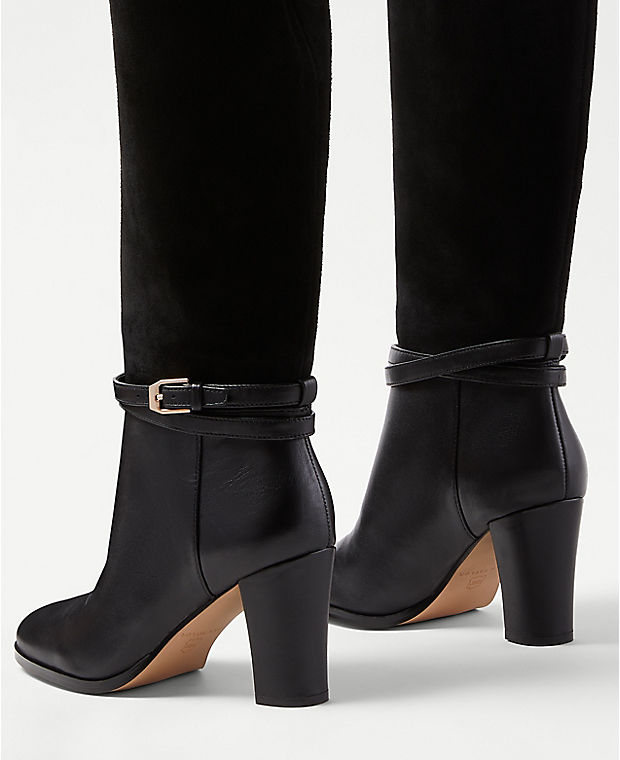 Leather & Suede Pull On Knee High Boots