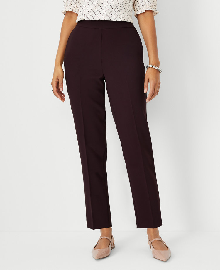 The Side Zip Wide Leg Crop Pant in Twill