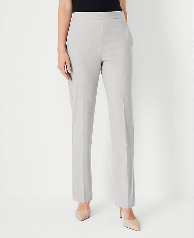 The High Rise Side Zip Straight Pant in Bi-Stretch - Curvy Fit