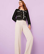 The Petite Slim Straight Pant in Fluid Crepe carousel Product Image 4