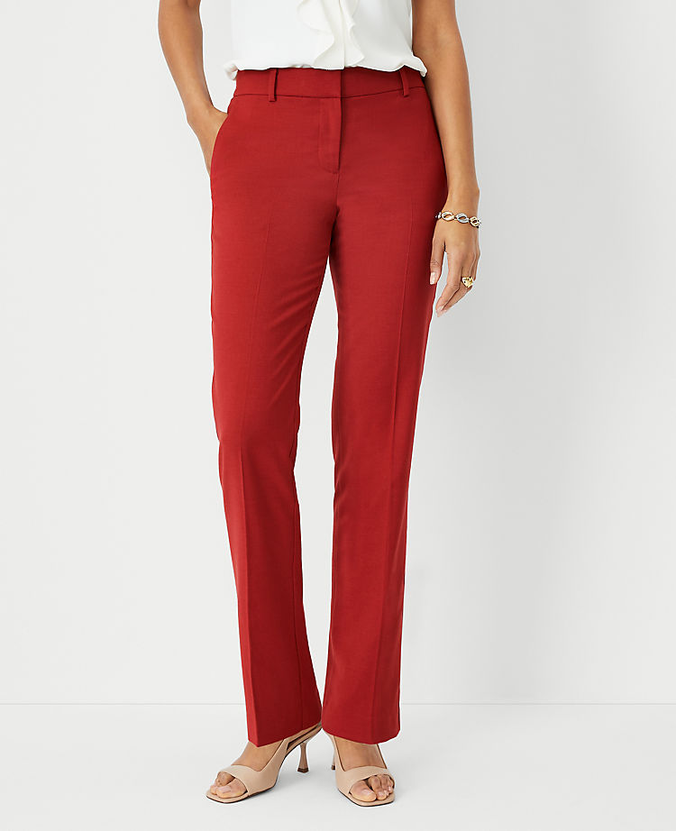 The Petite Straight Pant in Lightweight Weave