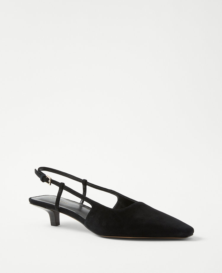 Square toe slingback outlet pumps