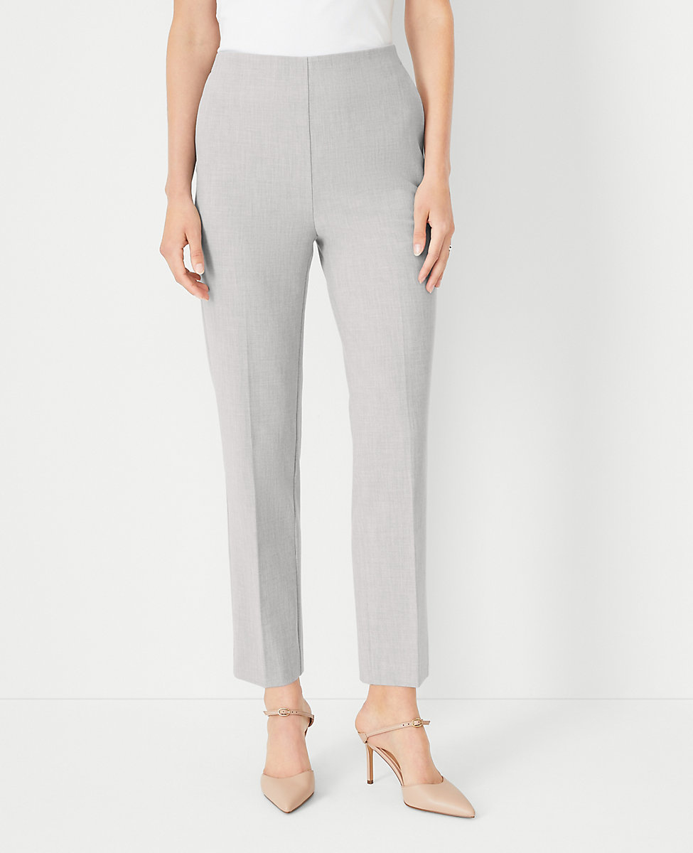The High Rise Side Zip Ankle Pant in Bi-Stretch - Curvy Fit