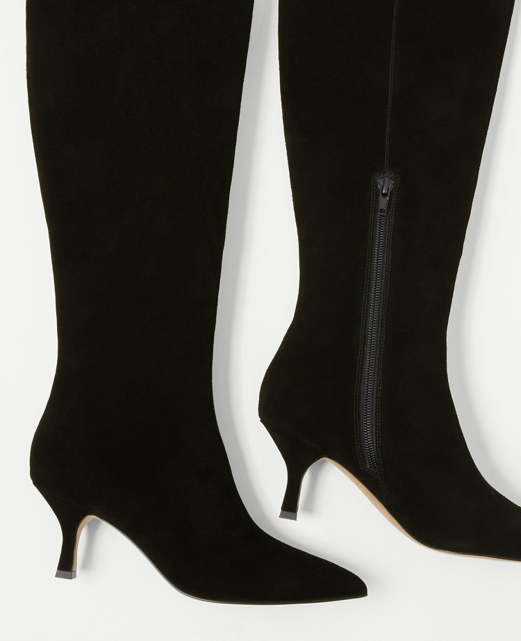 curved heel boots