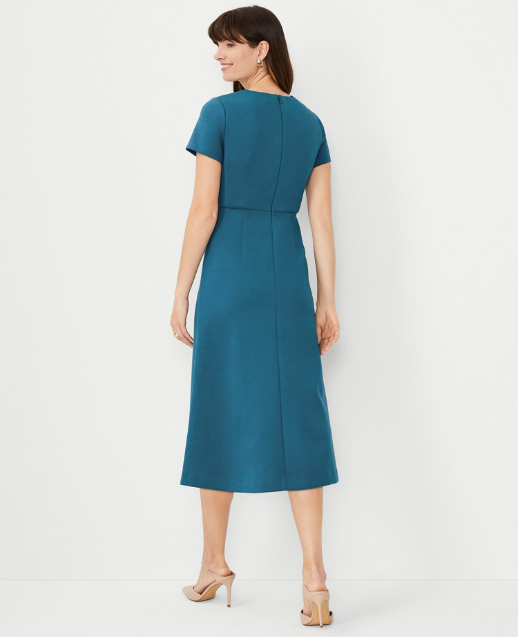 The Petite Flare Dress in Double Knit