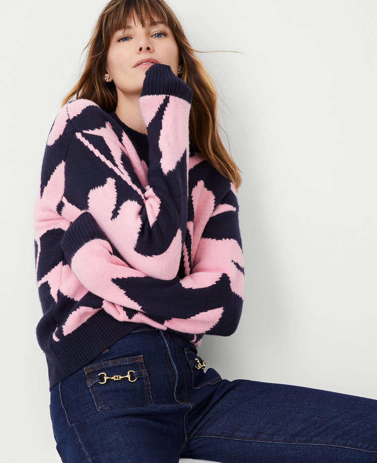 Mid Mod Floral Sweater