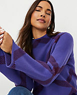 Windowpane Jacquard Sweater carousel Product Image 1
