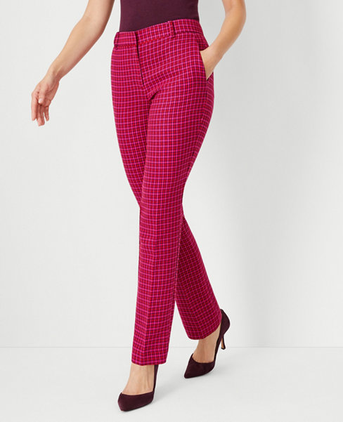 Houndstooth Womens Leggings All Over Print Purple Pink Houndstooth