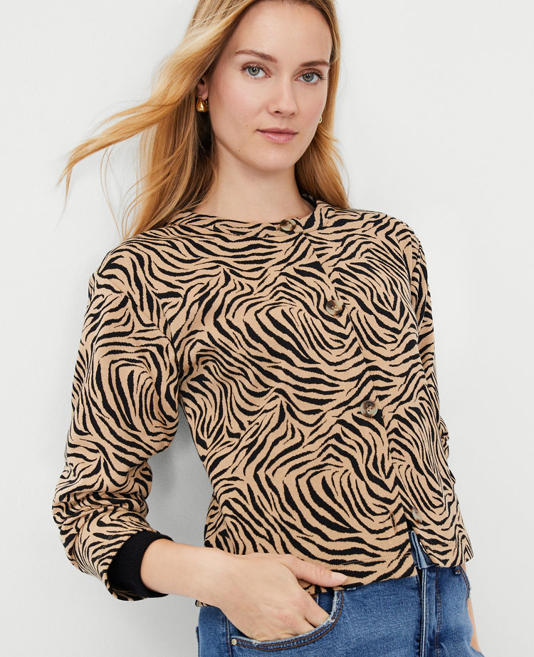 Jacquard Animal Print Sweater - Brown - Sweaters - & Other Stories