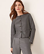 Faux Pebbled Leather Cropped Jacket carousel Product Image 4