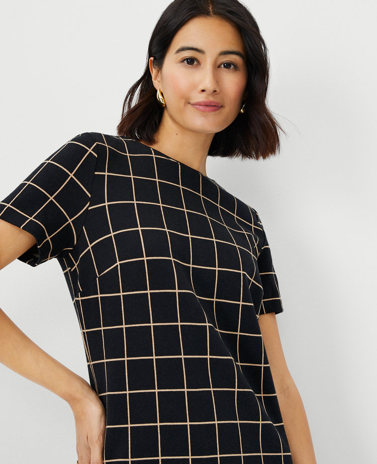 Ann taylor 2025 windowpane dress