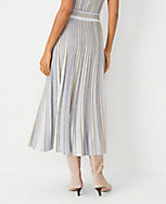 Shimmer Stripe Midi Skirt carousel Product Image 2