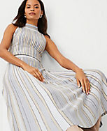 Shimmer Stripe Midi Skirt carousel Product Image 3