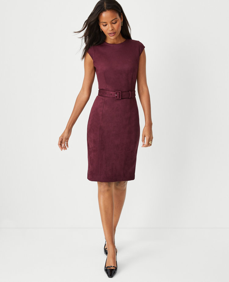 Suede Formal Dress