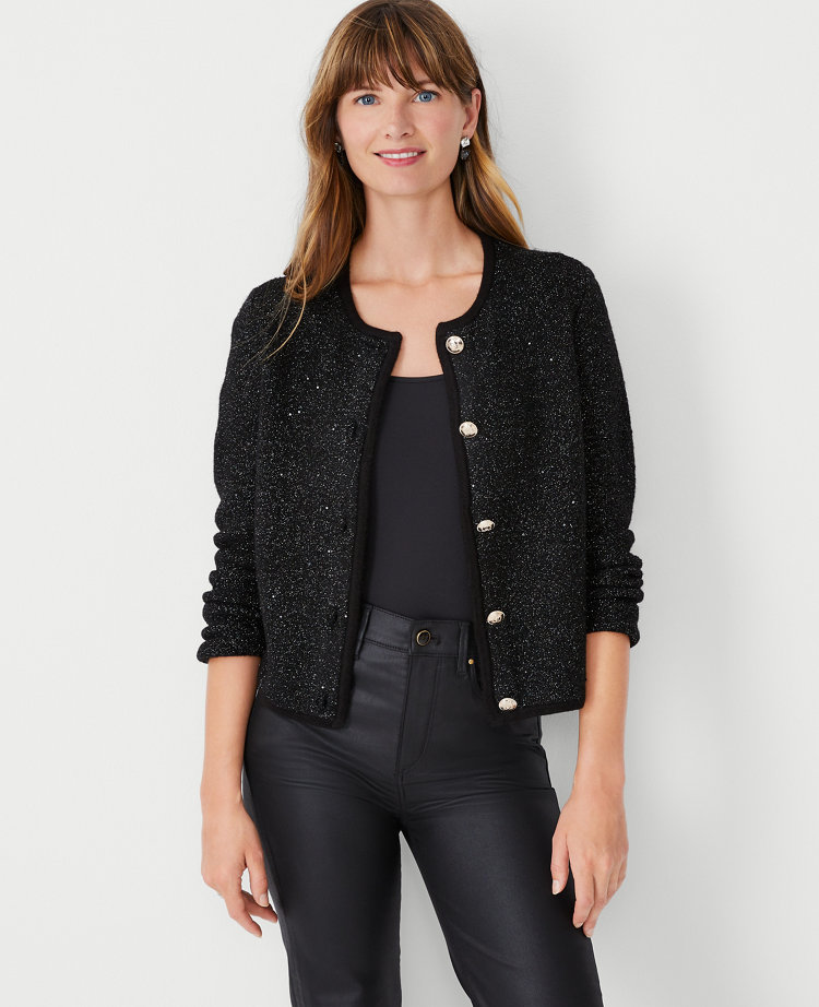 Ann taylor outlet navy cardigan