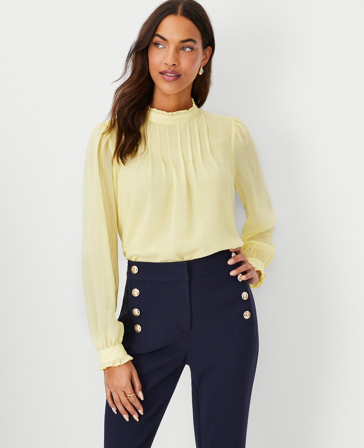 Women's Yellow Tops, Blouses & Shirts Ann Taylor