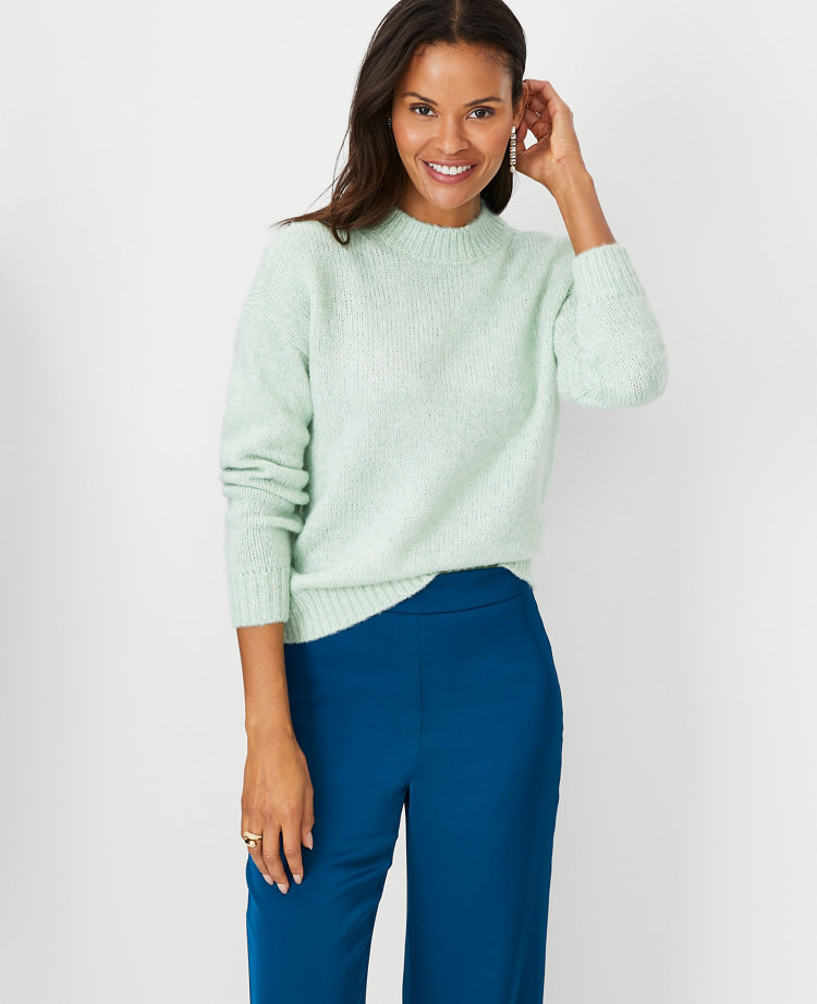 Cozy Crew Neck Sweater – Mint