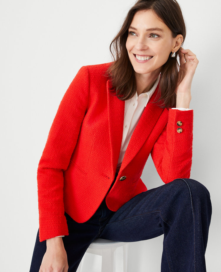 Ann taylor outlet red blazer