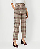 The Belted Taper Pant in Plaid carousel Product Image 1