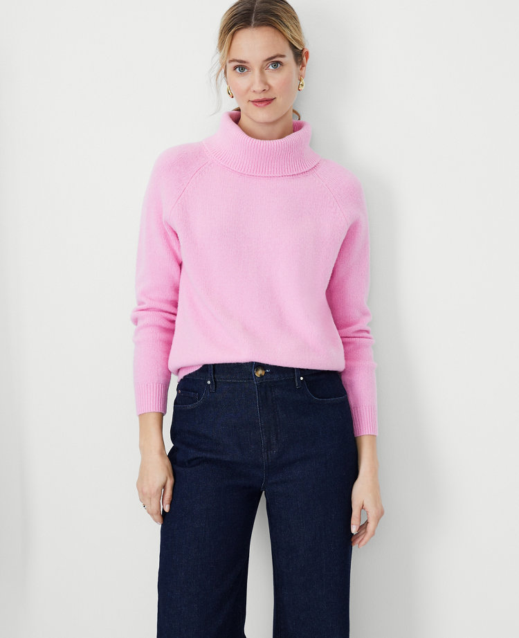 Bubblegum pink turtleneck sale