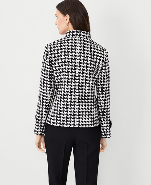 Houndstooth Military Jacket