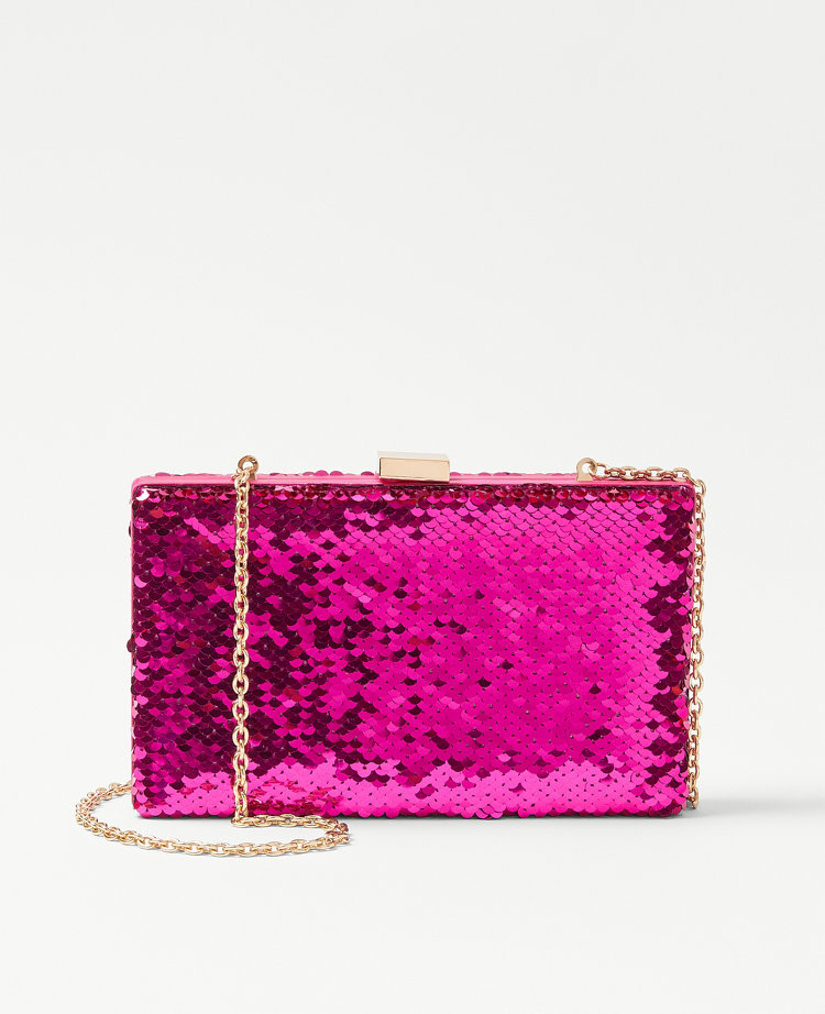 Sequin Box Clutch