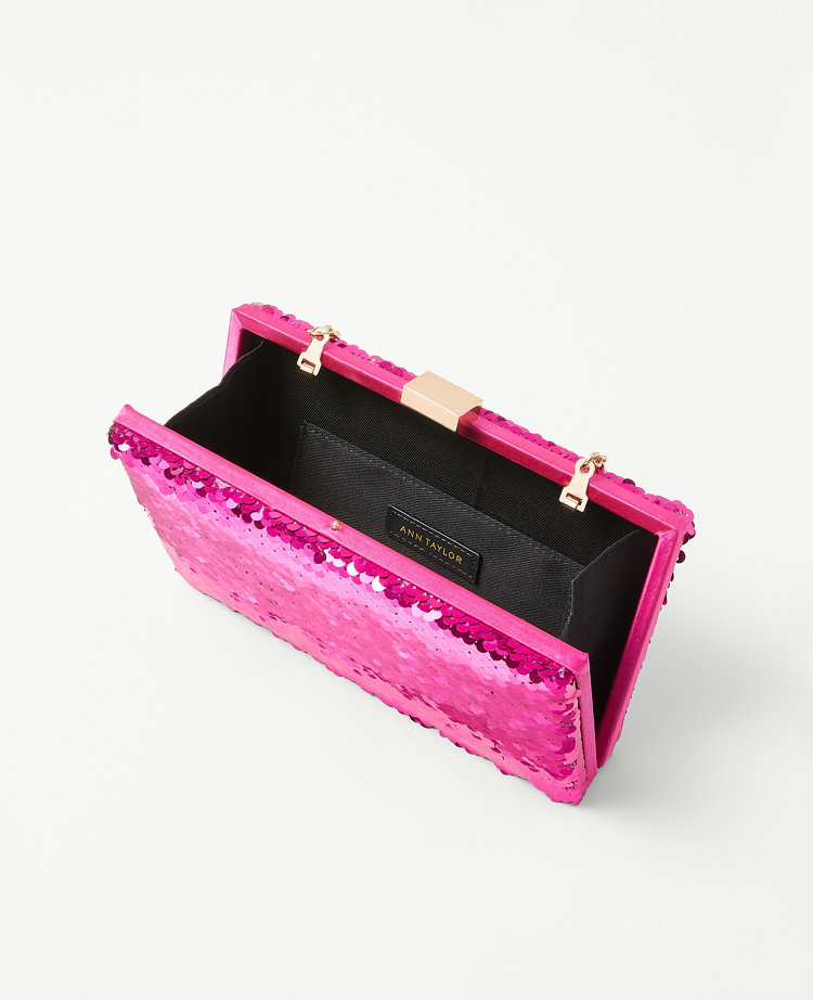 Sequin Box Clutch