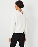 Chain Puff Sleeve Sweater carousel Product Image 2