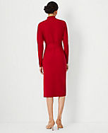 Belted Turtleneck Sweater Dress carousel Product Image 2