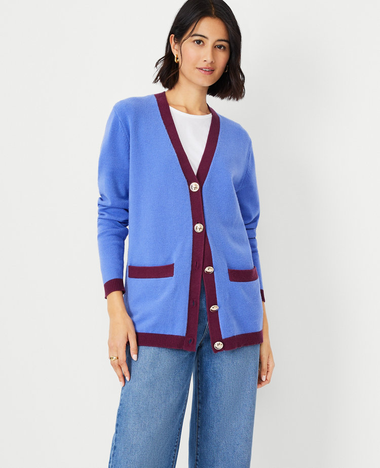 Tipped Boyfriend Cardigan