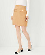 Fringe Tweed A-Line Pocket Skirt carousel Product Image 1