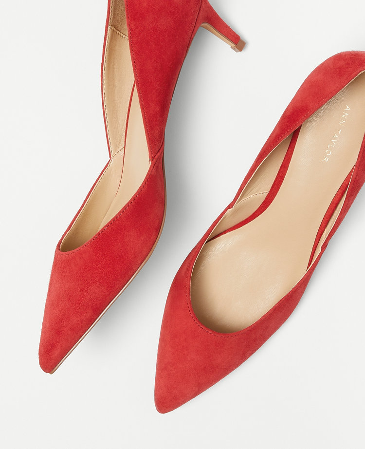 Suede D'Orsay Pumps