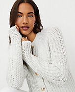 Sequin Textured Stitch Cardigan carousel Product Image 3