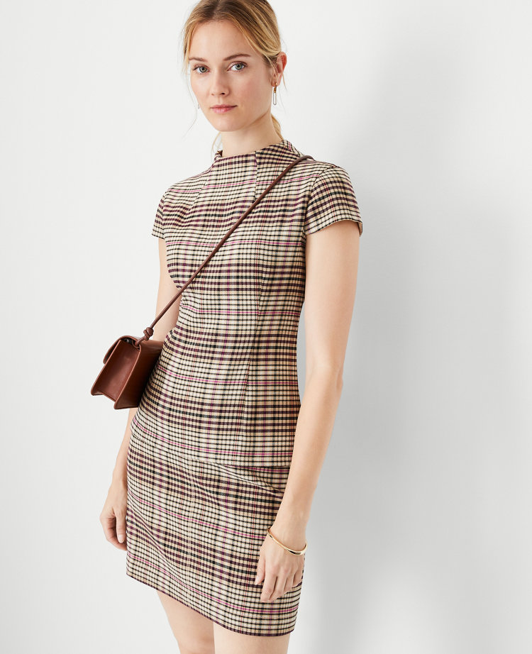 Petite Plaid Cap Sleeve Top