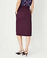 Belted Front Slit Pencil Skirt carousel Product Image 2
