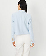 Cropped Double Breasted Blazer in Crepe carousel Product Image 3