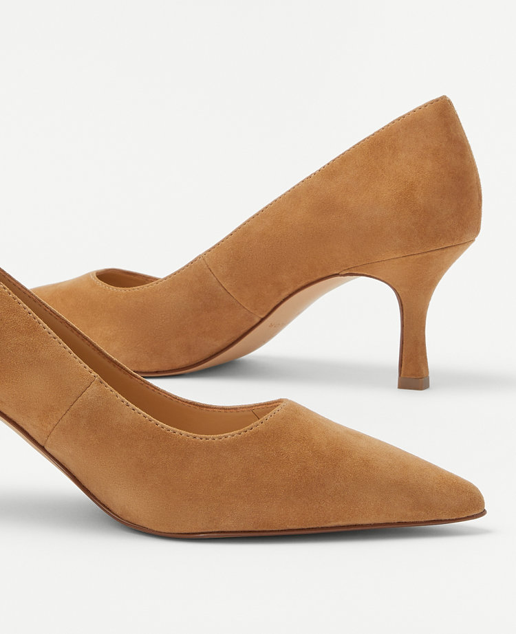 Ann taylor eryn suede hot sale pumps