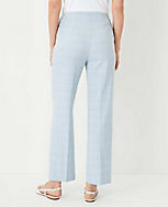 The Side Zip High Rise Pencil Pant in Windowpane carousel Product Image 3
