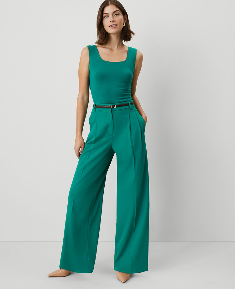 The Pleated Wide-Leg Pant