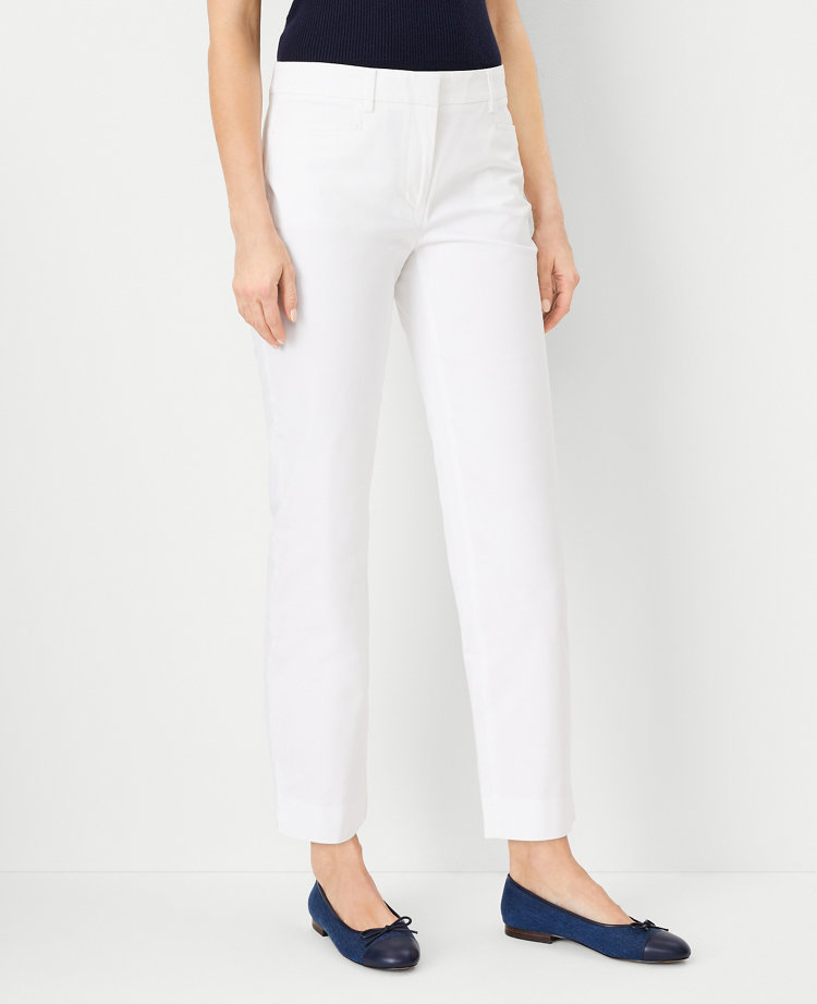 Ann Taylor The Relaxed Cotton Ankle Pant