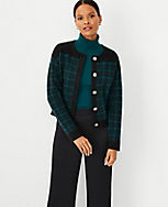 Plaid Sweater Jacket carousel Product Image 3