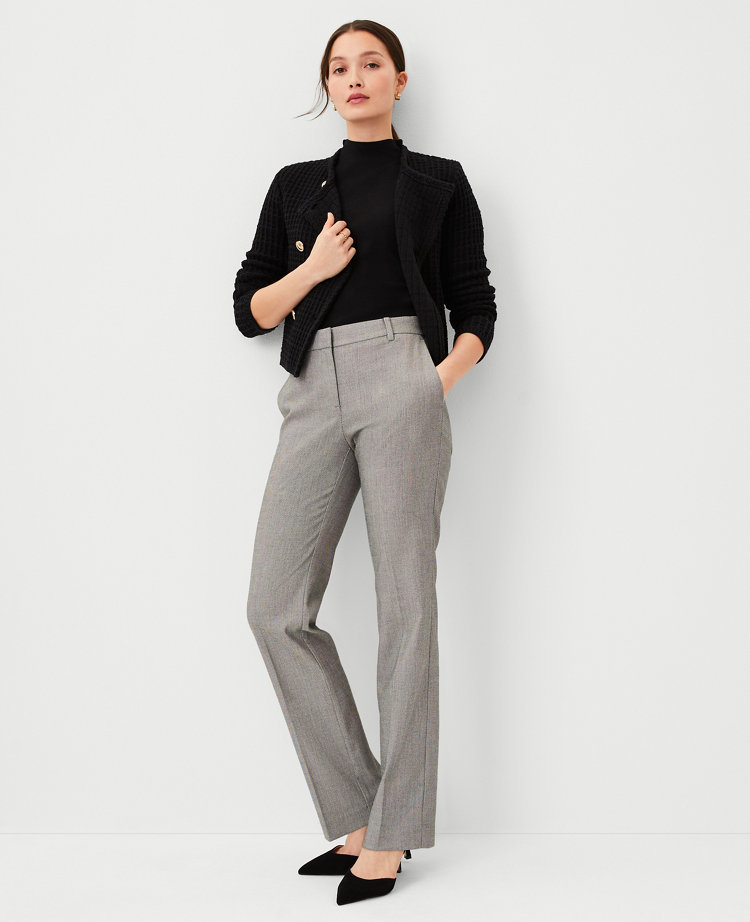 Straight Cut Plain Pants - Black - TOPGIRL