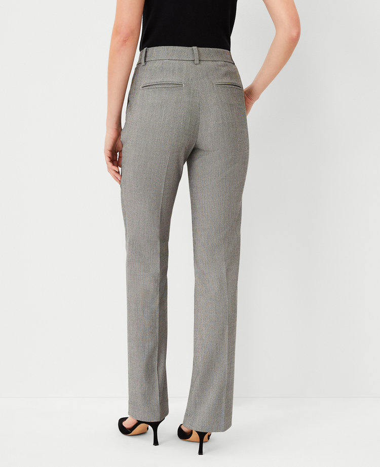 The Sophia Straight Pant in Basketweave