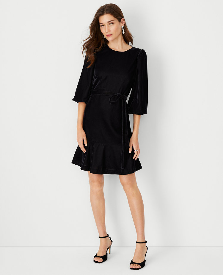 Flounce shift dress best sale