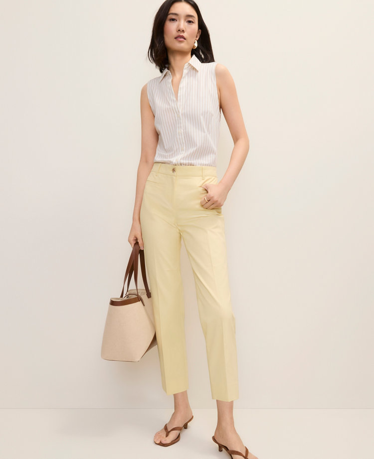 The Cotton Crop Pant - Yellow Buttercream