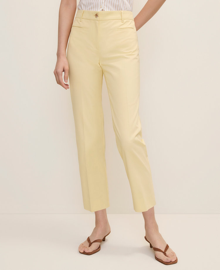 The Cotton Crop Pant - Yellow Buttercream